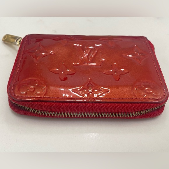 Louis vuitton cherry red vernis mini wallet / card holder - Picture 3 of 4